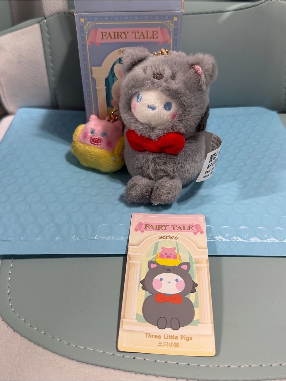Pop Mart Bobo & Coco Fairy Tales Three Little Pigs Wolf Plush Pendant Blind Box